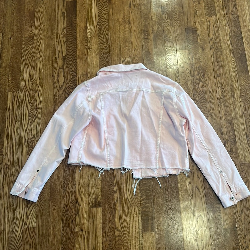 Pistola Woman’s Pink Jean Jacket Size Medium