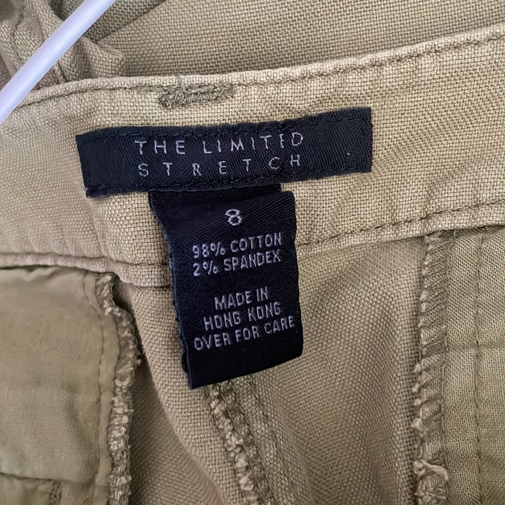 The Limited Stretch Green Cargo Pants Size 8