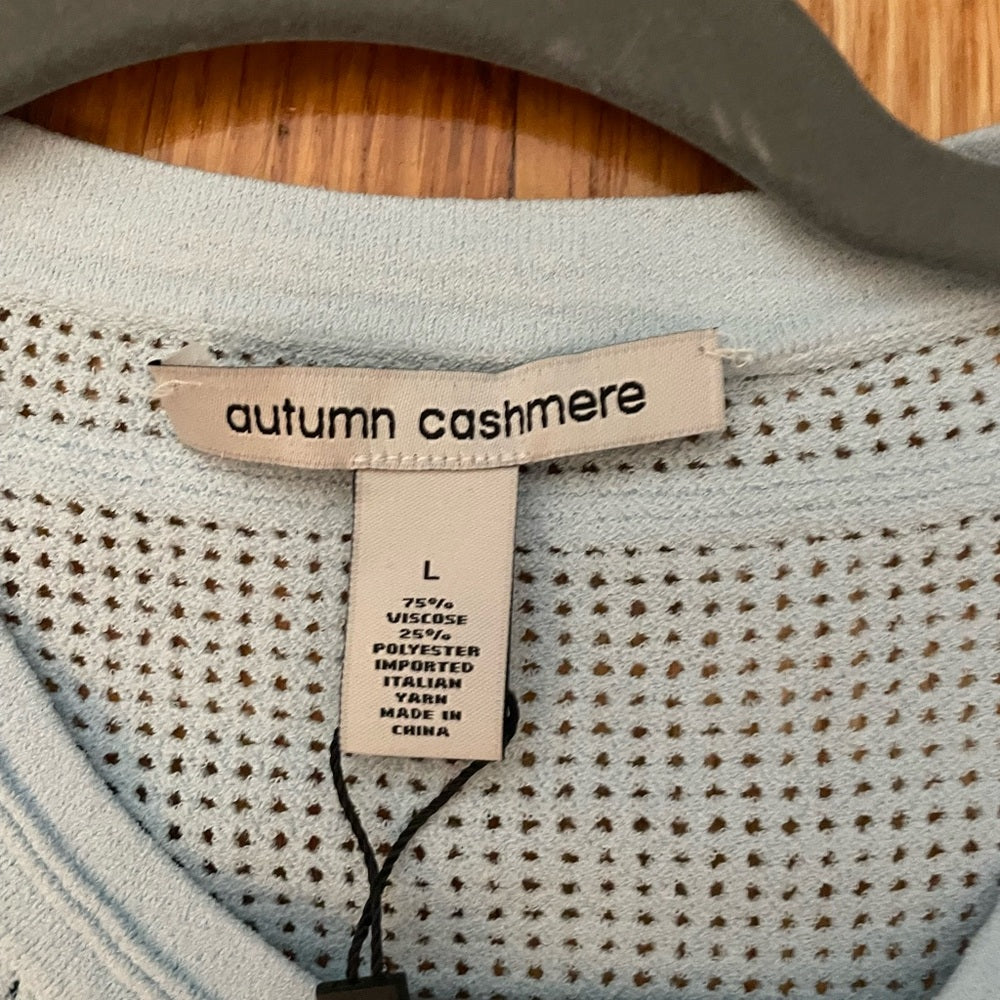 Autumn Cashmere Baby Blue Sweater Size Large