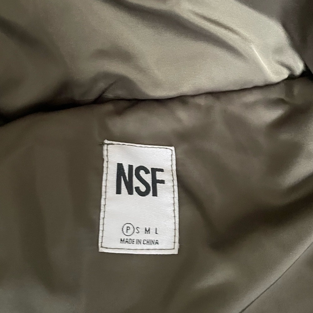 NSF Army Green Puffer Jacket Size P