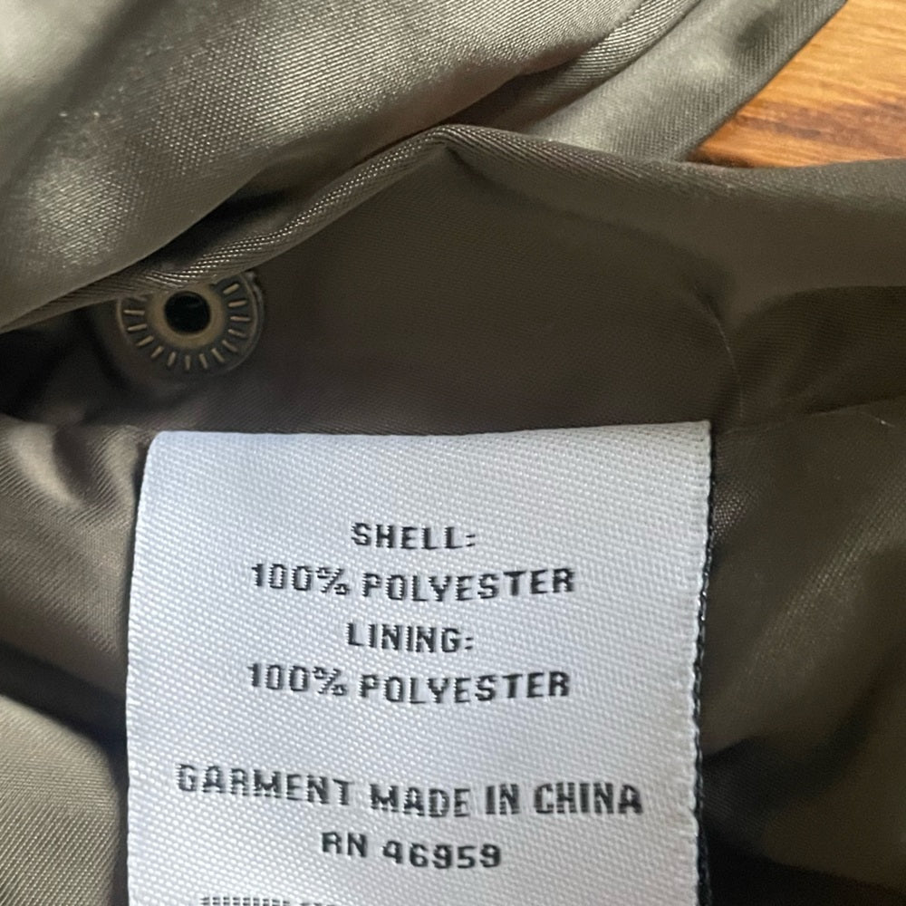 NSF Army Green Puffer Jacket Size P