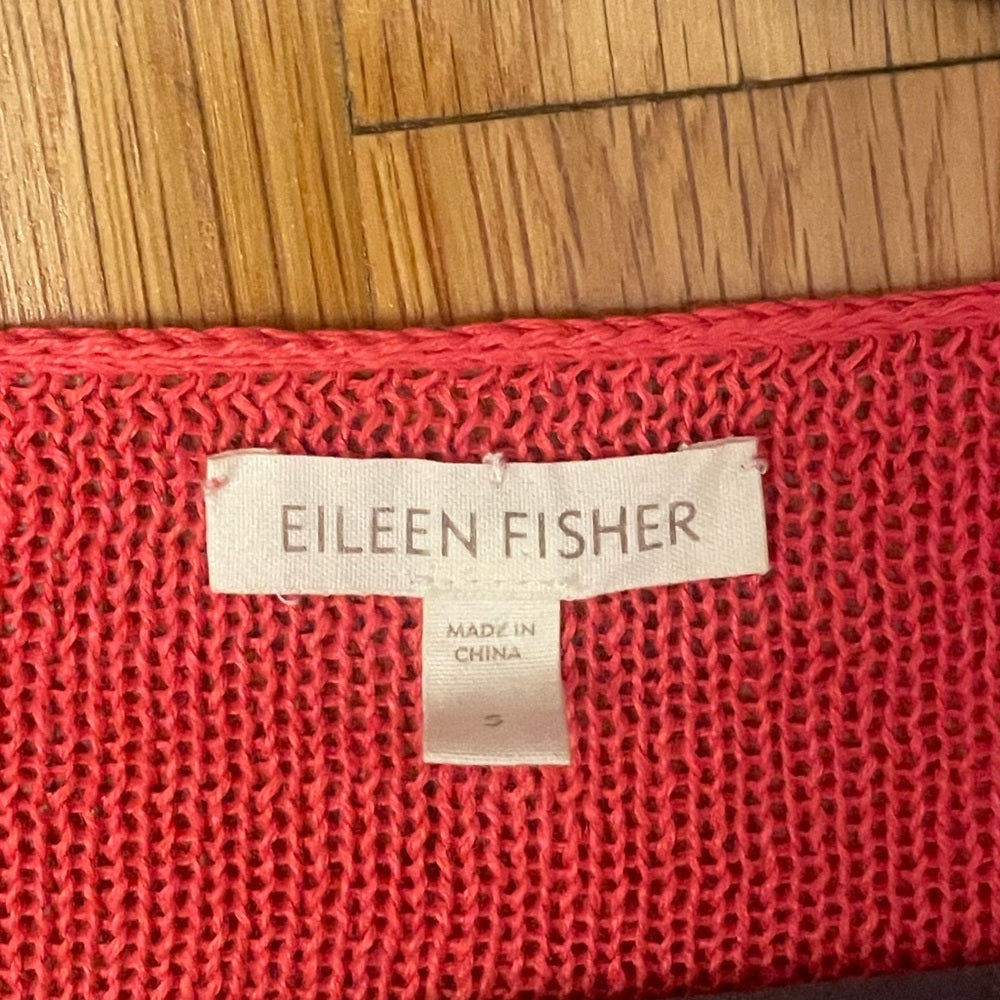 Eileen Fisher Salmon Sweater Size Small