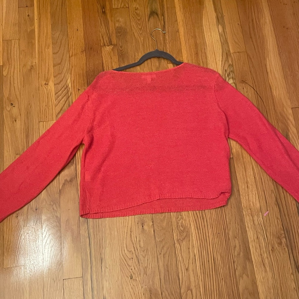 Eileen Fisher Salmon Sweater Size Small