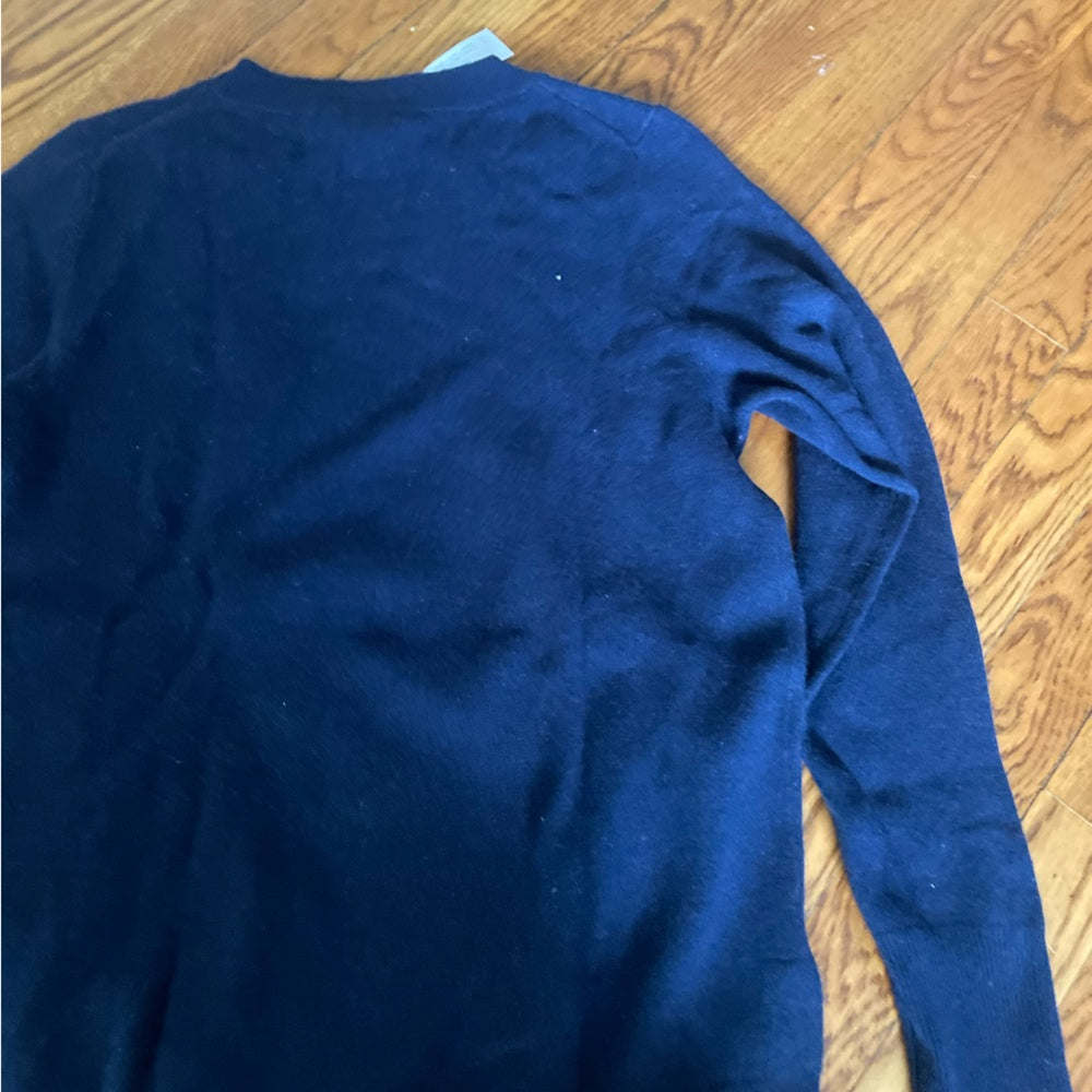 NWT J. Crew Navy Cashmere Sweater Size Medium