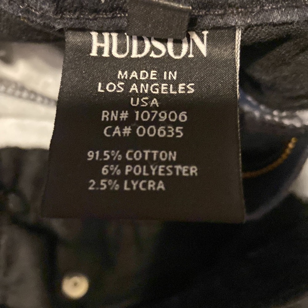 Women’s Hudson jeans. Black. Size 29