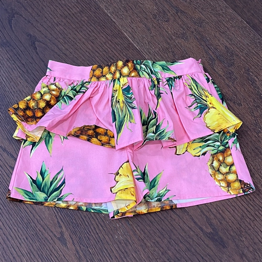 Dolce & Gabbana Pink Girls Set Tank Top Size 6 and Shorts Size 4