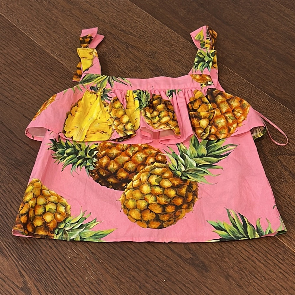 Dolce & Gabbana Pink Girls Set Tank Top Size 6 and Shorts Size 4