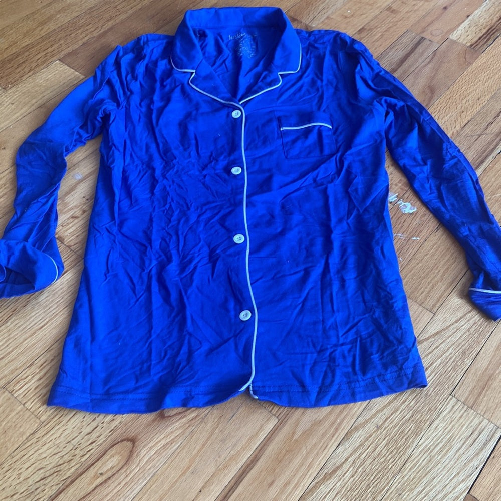 Juniors Katiejnyc pajamas. Blue and white. Size L