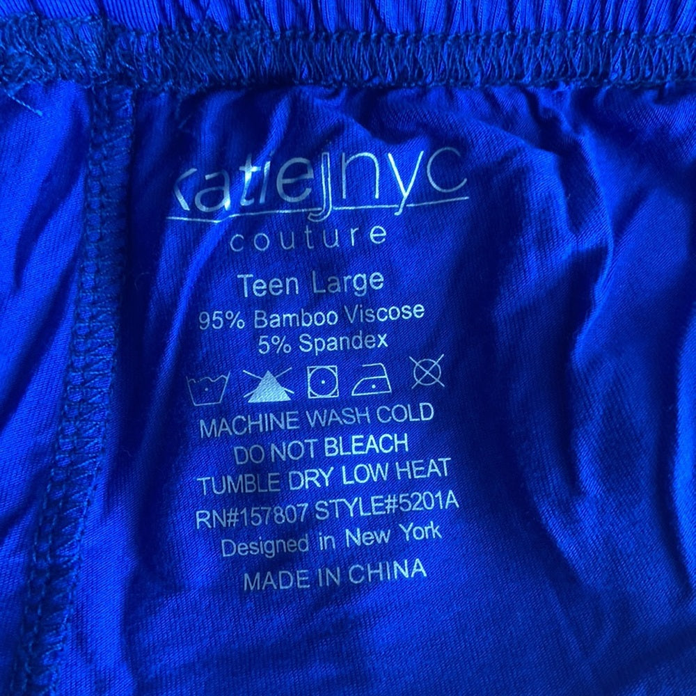 Juniors Katiejnyc pajamas. Blue and white. Size L