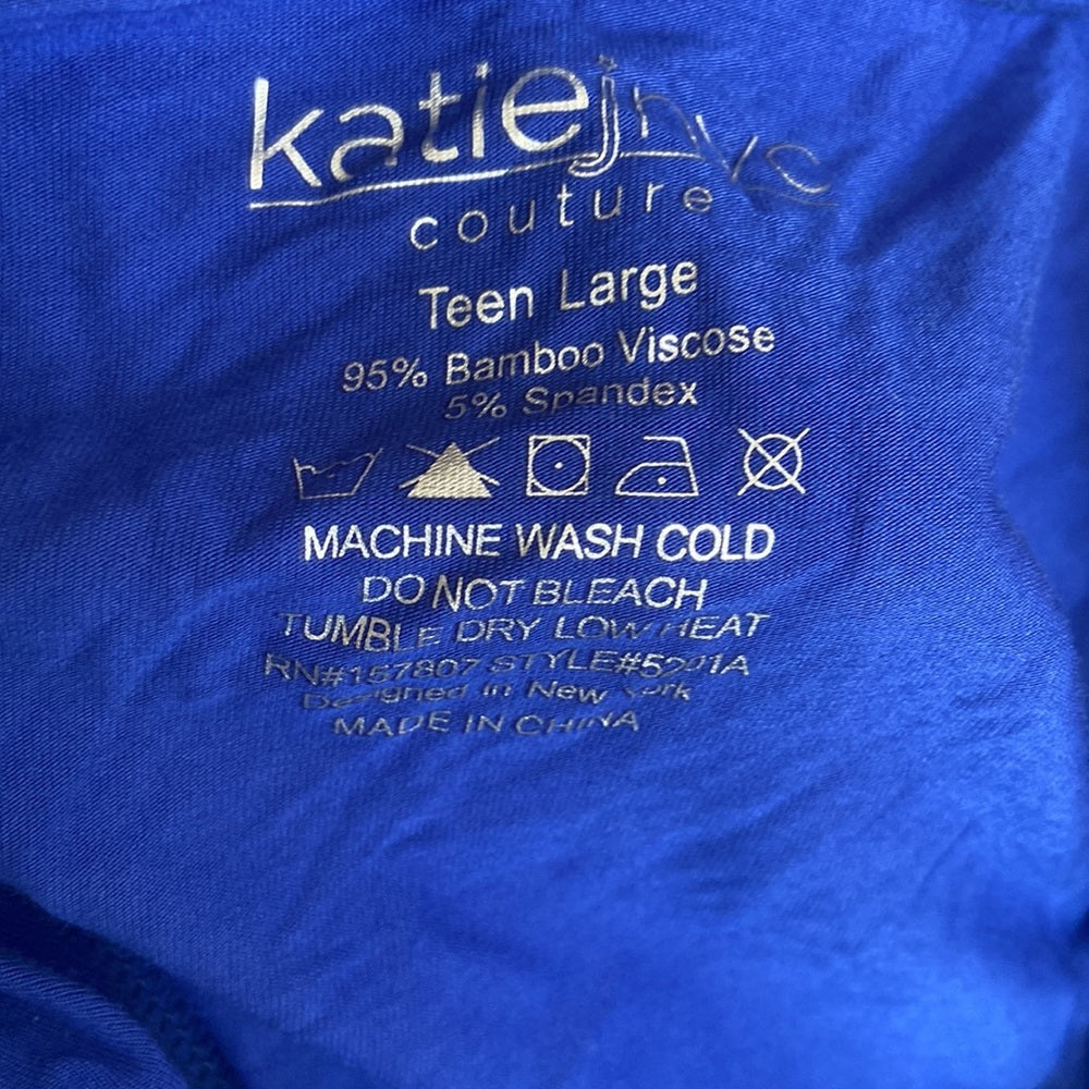 Juniors Katiejnyc pajamas. Blue and white. Size L