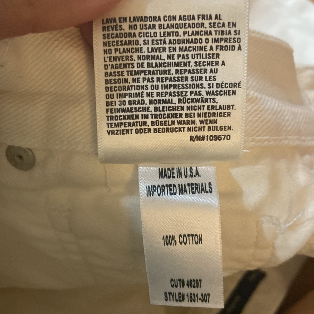 Women’s citizens of humanity jeans. White. Size 25