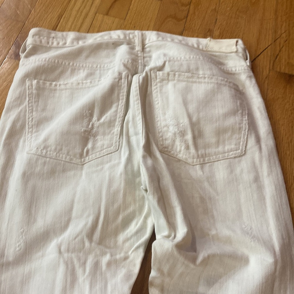 Women’s citizens of humanity jeans. White. Size 25