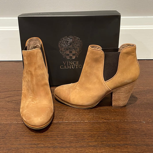 Vince Camuto Tan Women’s Heels Booties Size 10