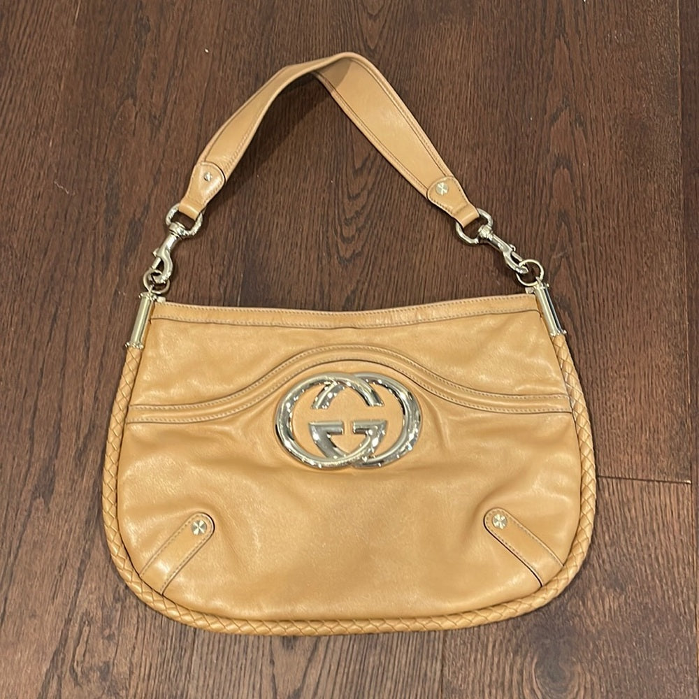Gucci Tan Leather Hobo