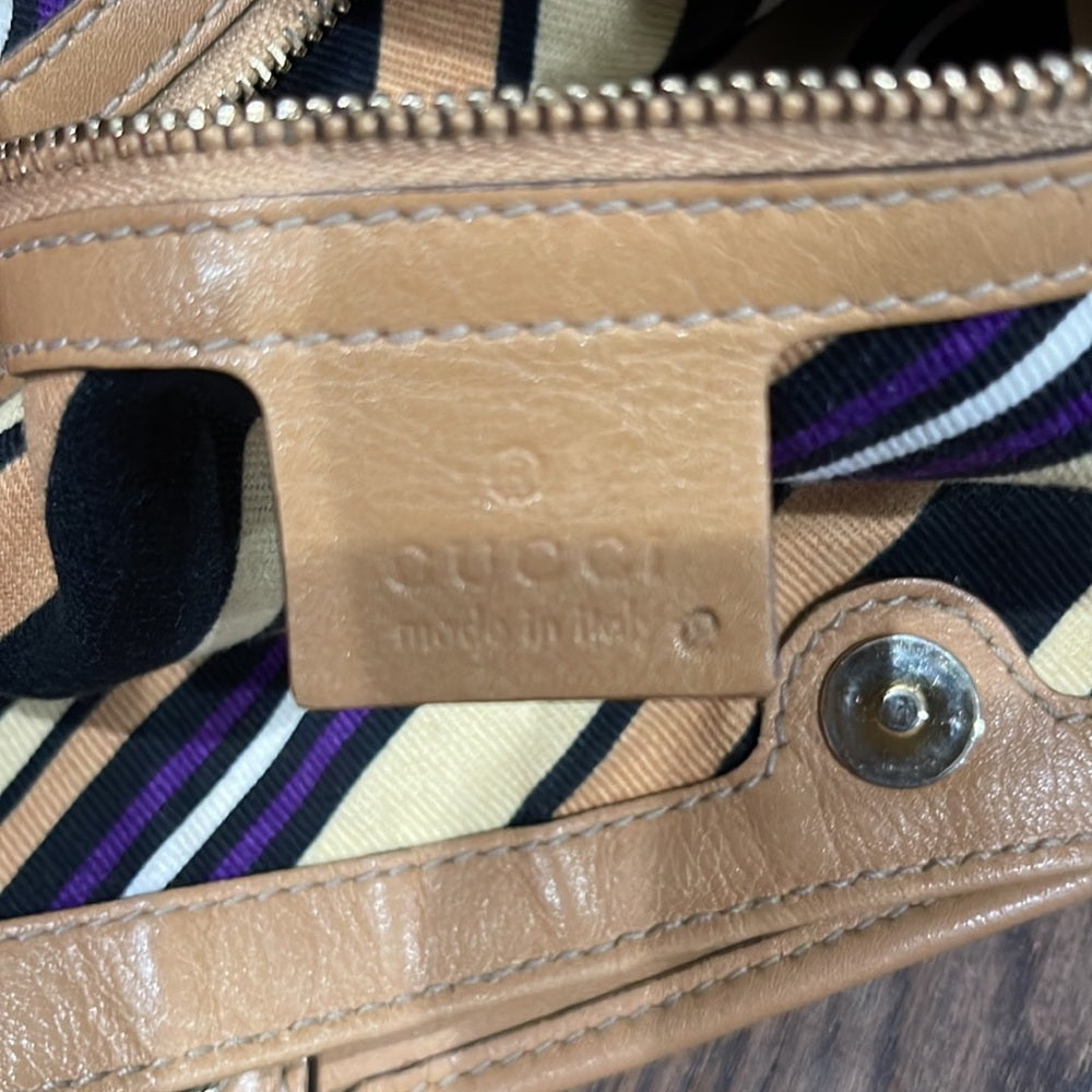 Gucci Tan Leather Hobo