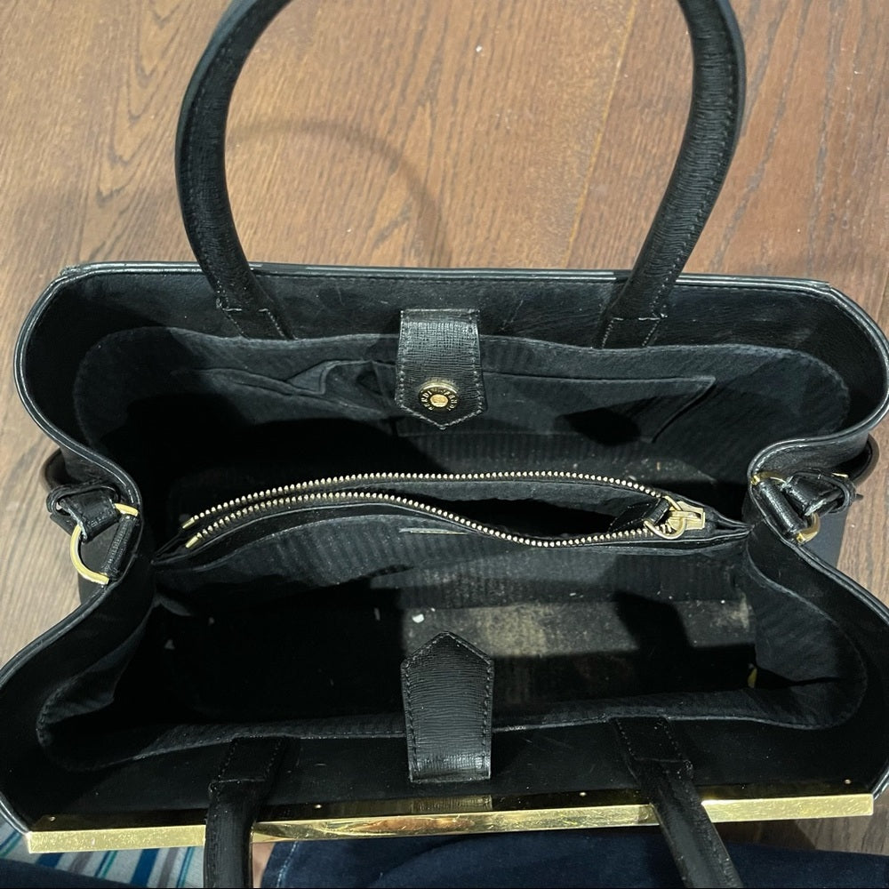 Fendi 2Jours Black Leather Bag