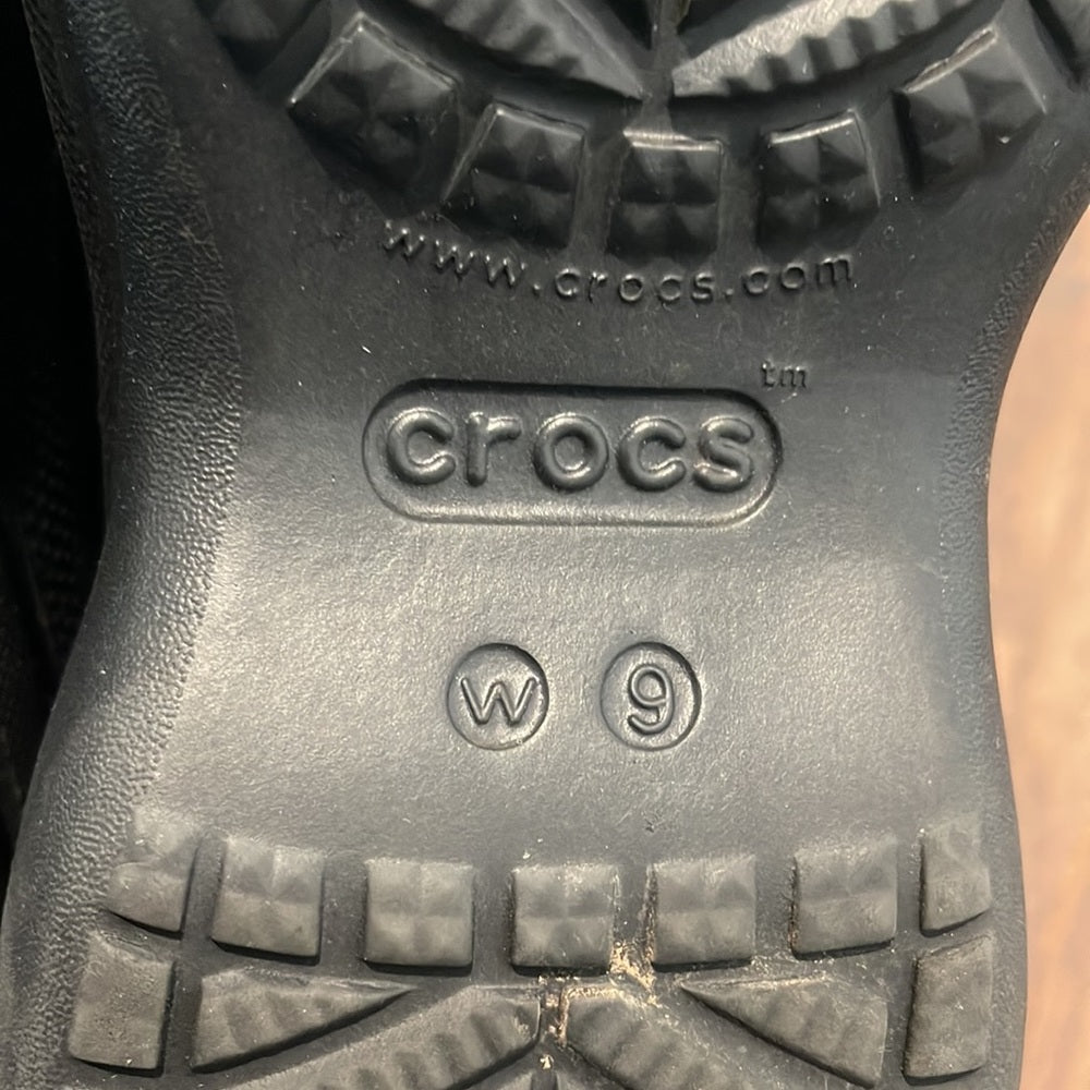 Crocs Women’s Black Crush Clog Size 9