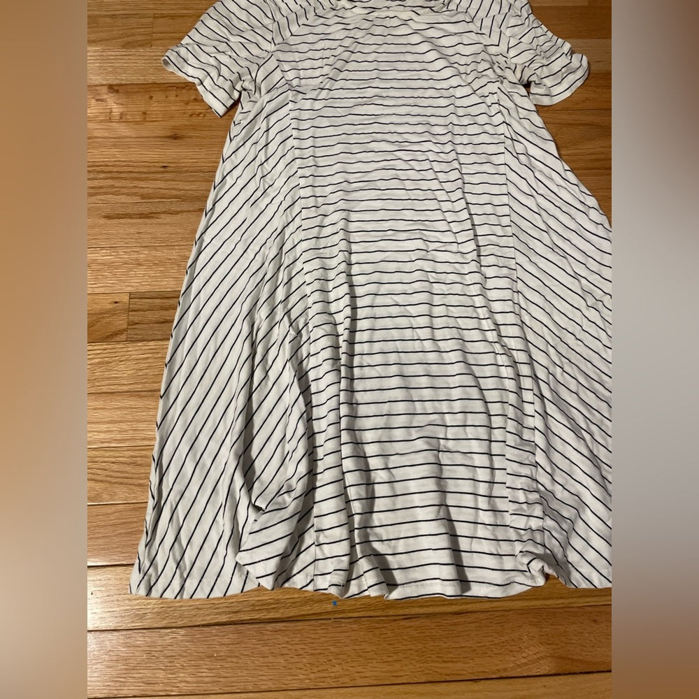 Lush Black and White Striped Dress Size Large