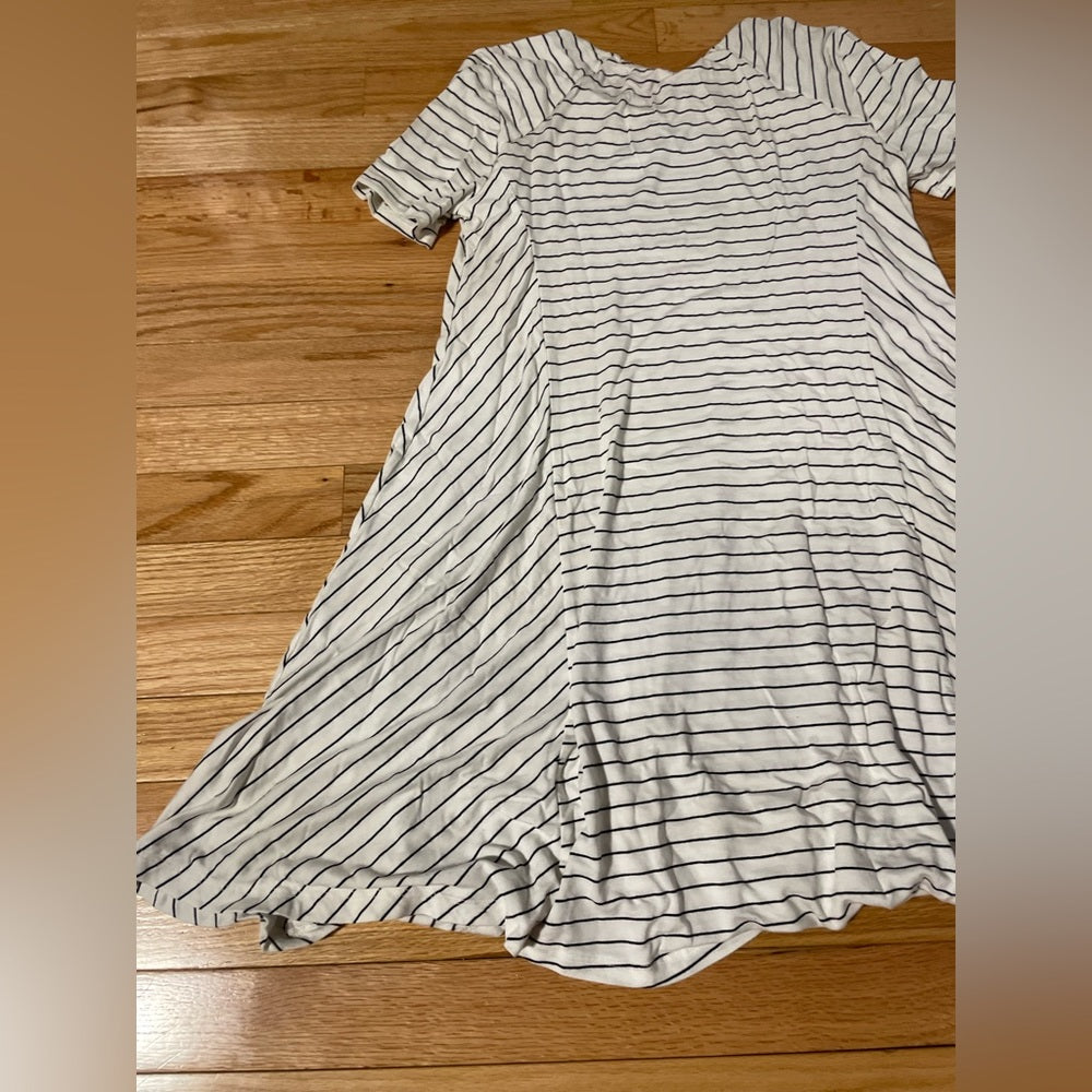 Lush Black and White Striped Dress Size Large