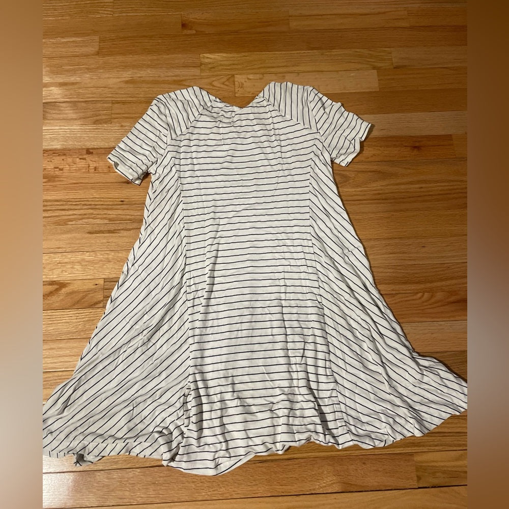 Lush Black and White Striped Dress Size Large