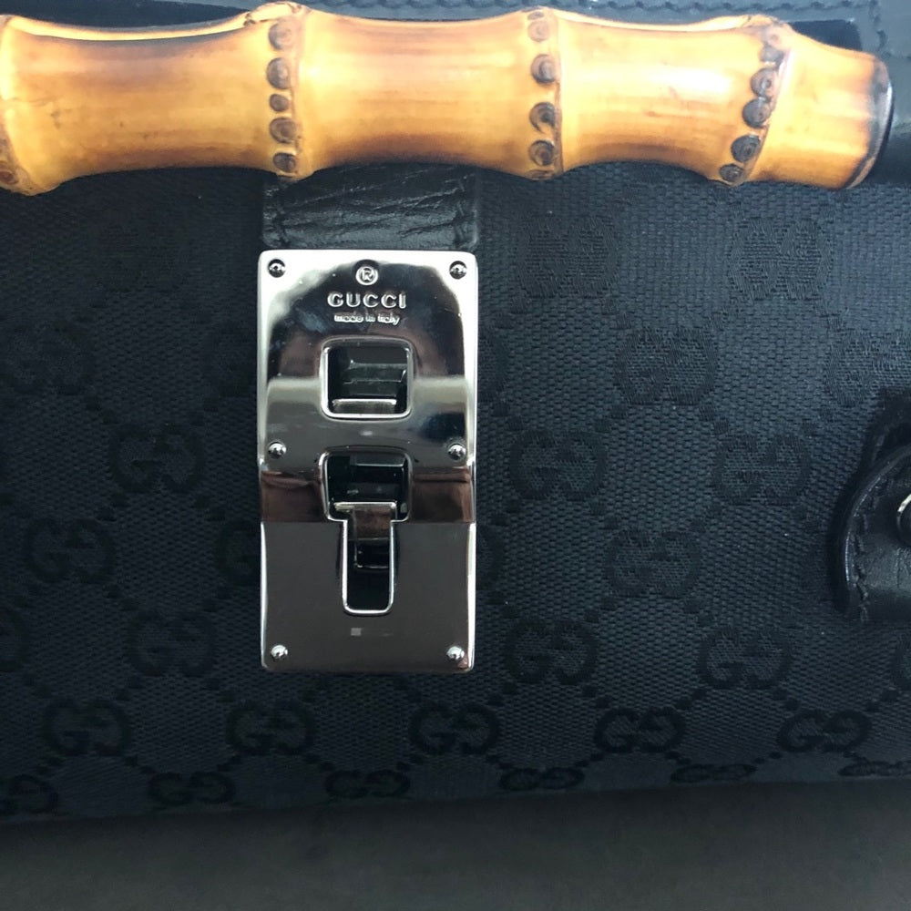 Gucci Bamboo Bullet Bag GG Canvas Medium