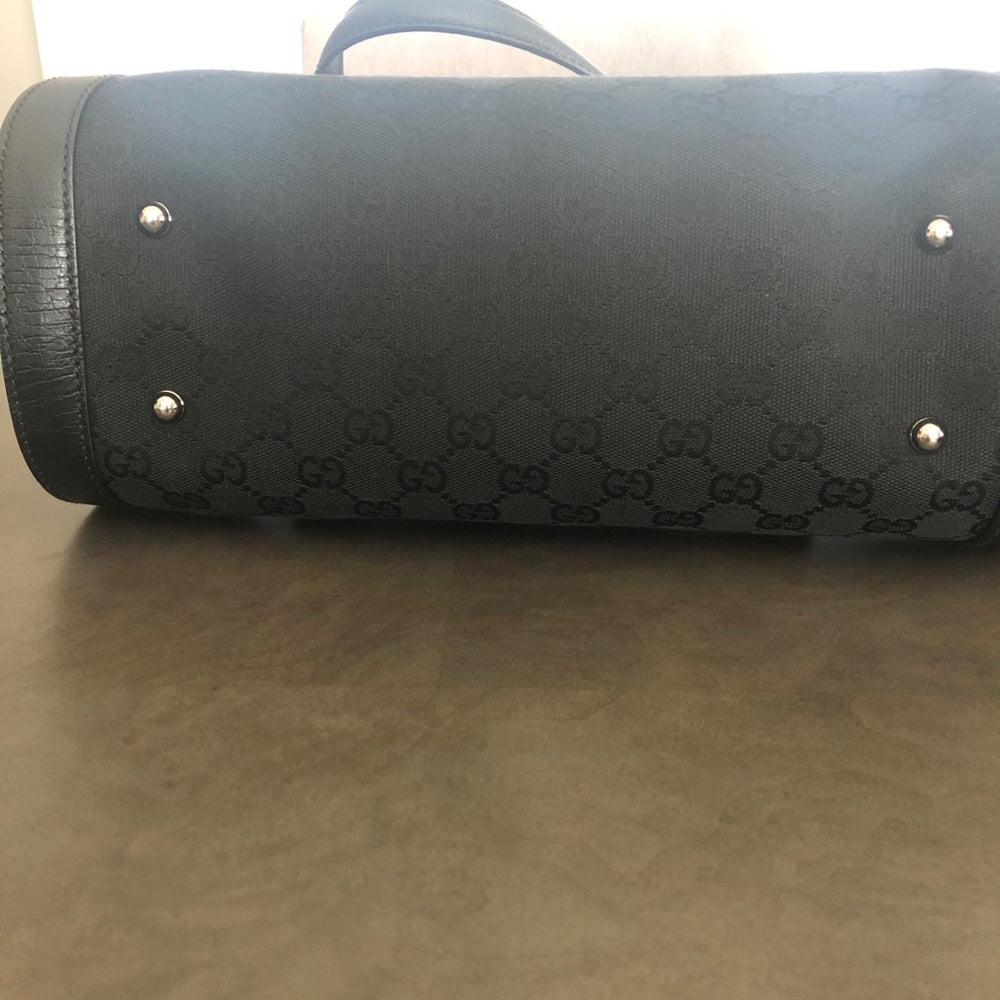 Gucci Bamboo Bullet Bag GG Canvas Medium