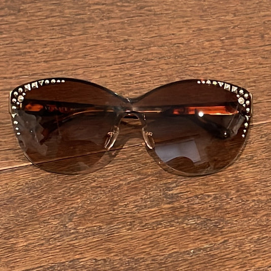 Versace Women’s Brown Tortoise Sunglasses