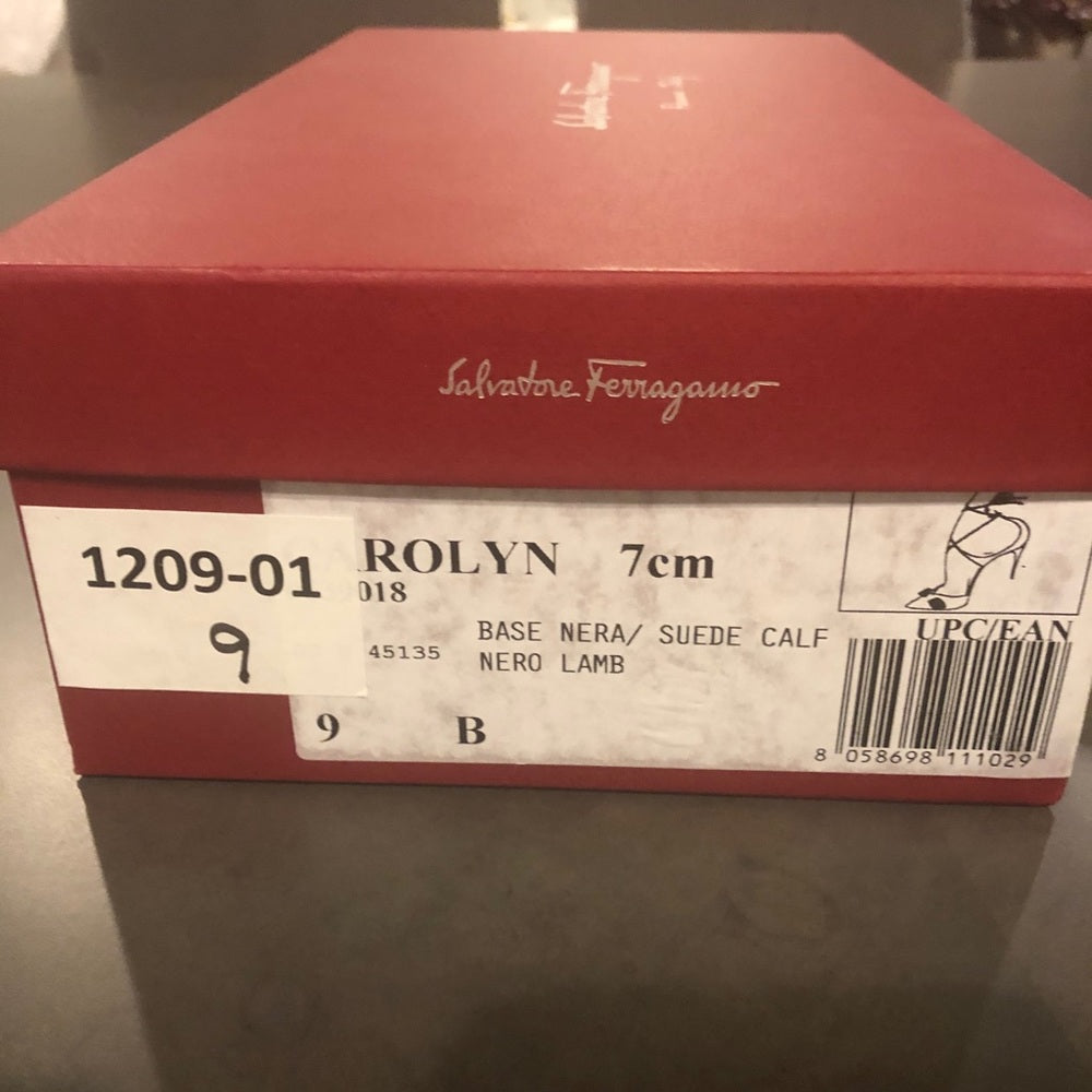 SALVATORE Ferragamo Black And White Heels Size 9