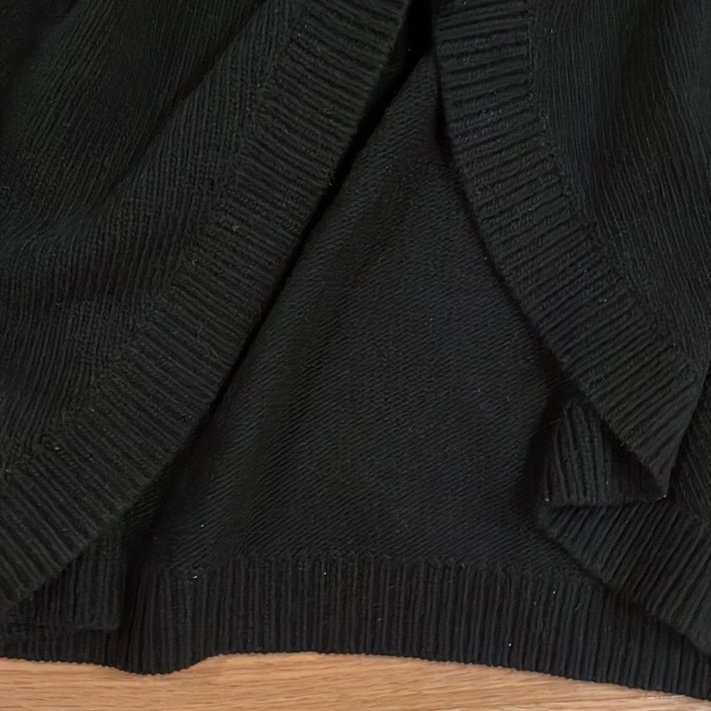 Women’s Theory Fur Trim Draped Cardigan Size TP