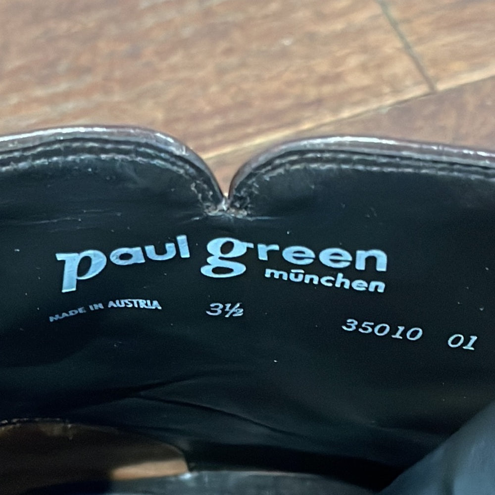 Paul Green Brown Leather Boots Size 6