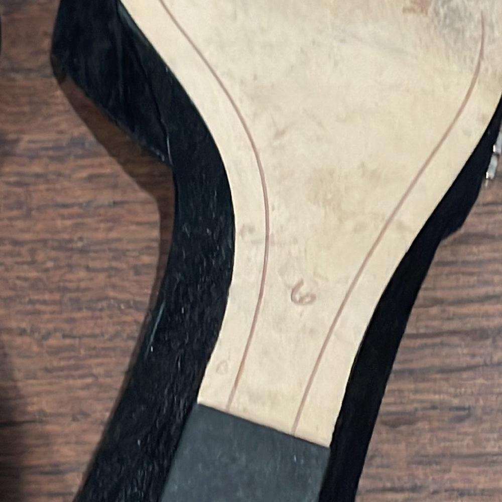 Sam Edelman Women’s Black Suede Wedge Slides Size 6