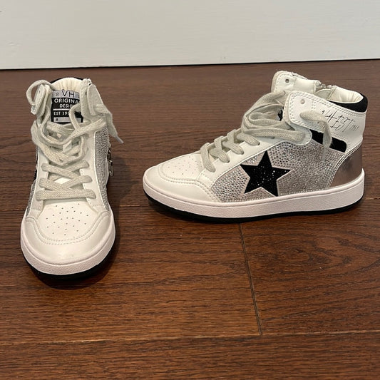 Vintage Havana Girls White And Silver Sneakers Size 5