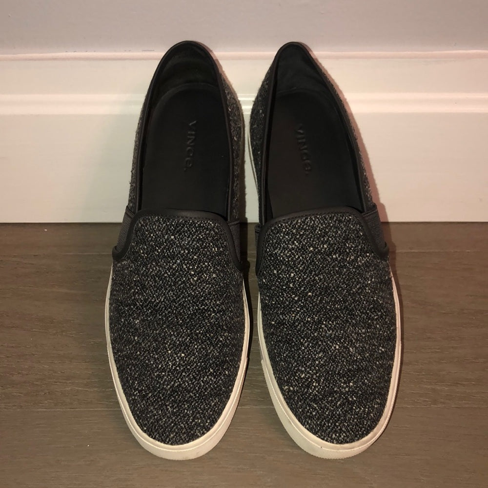 Vince Women’s Tweed Slip On Sneakers Size 8.5