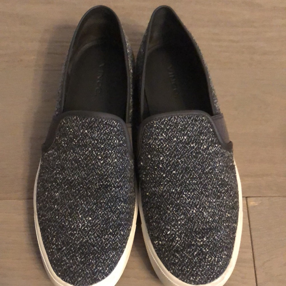 Vince Women’s Tweed Slip On Sneakers Size 8.5