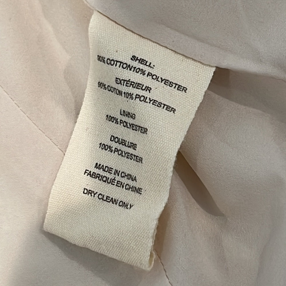 L'Agence Cream Brooke Double-Breasted Crop Blazer Size 0