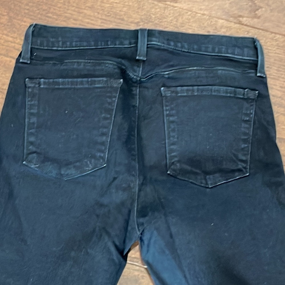 J Brand Dark Blue Jeans with Holes near Knee Size 29