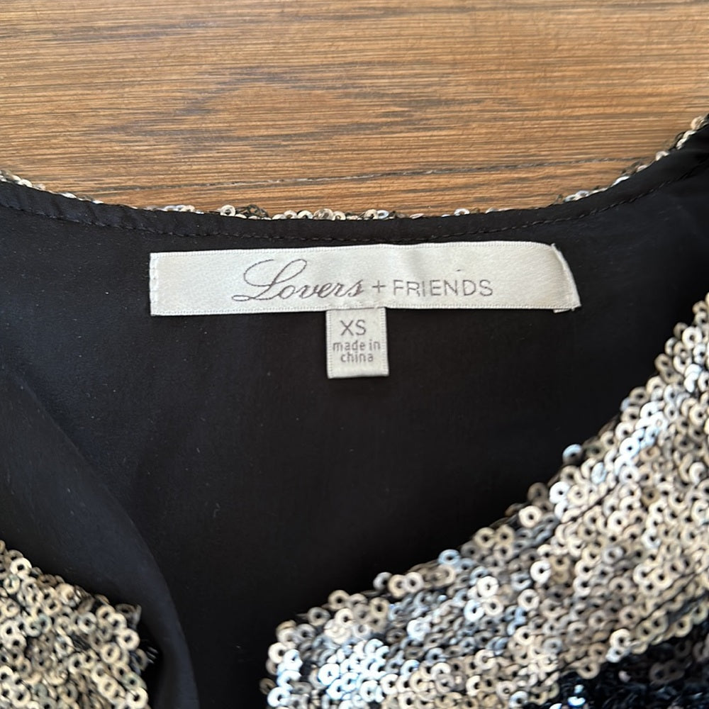 Lovers + Friends Women’s Sparkly Jacket - Size XS