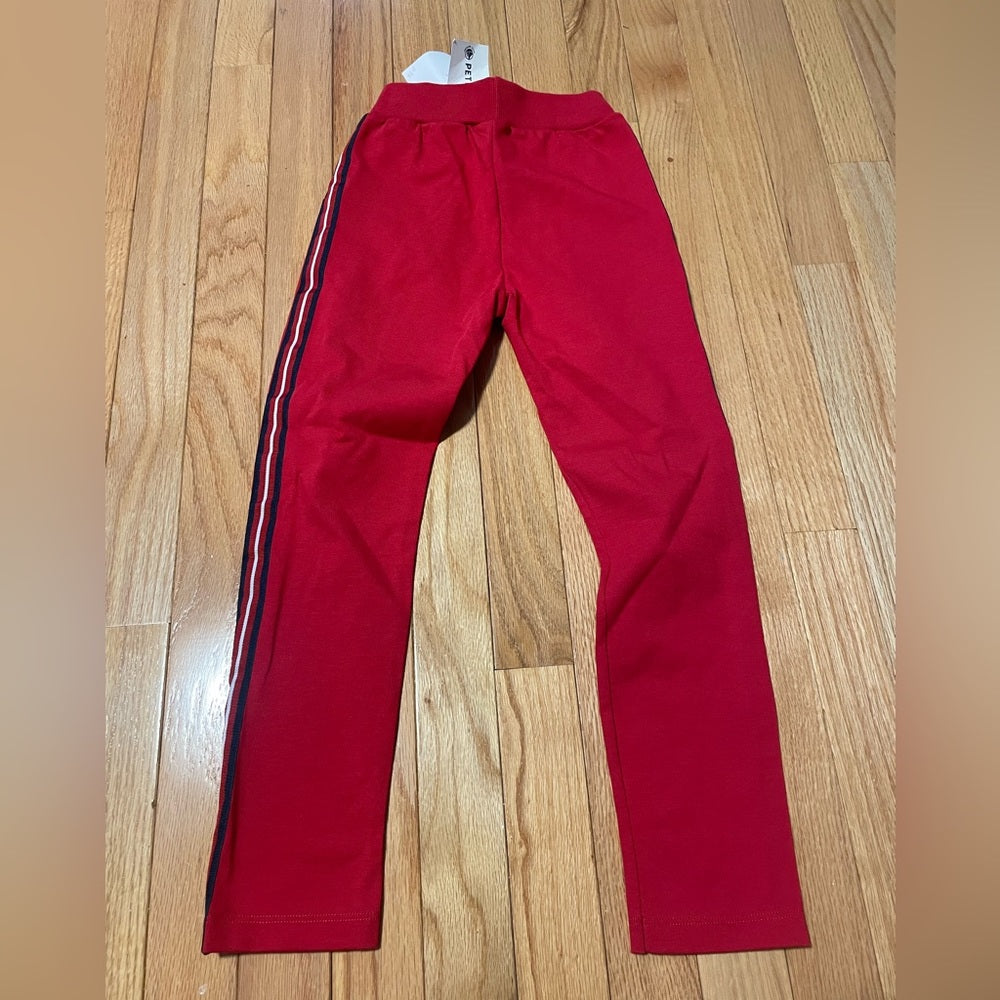 NWT Petit Bateau Red Kids Pants Size 6