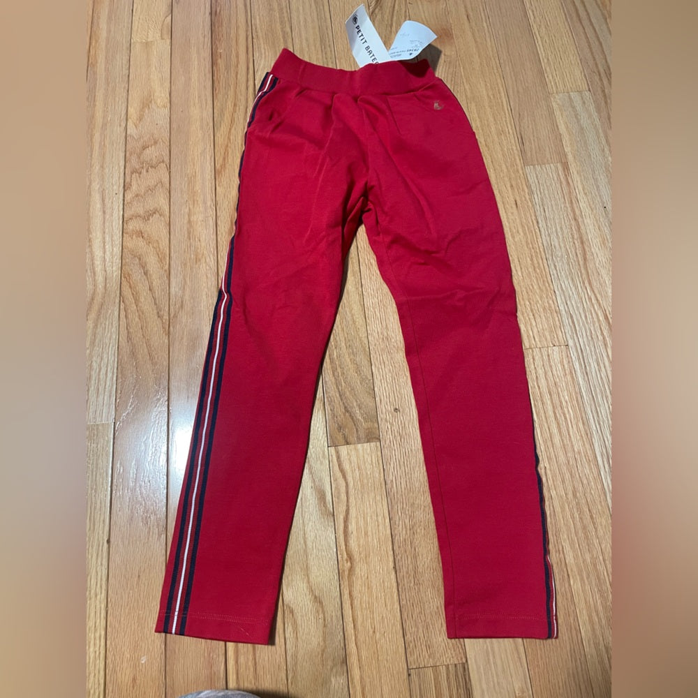 NWT Petit Bateau Red Kids Pants Size 6