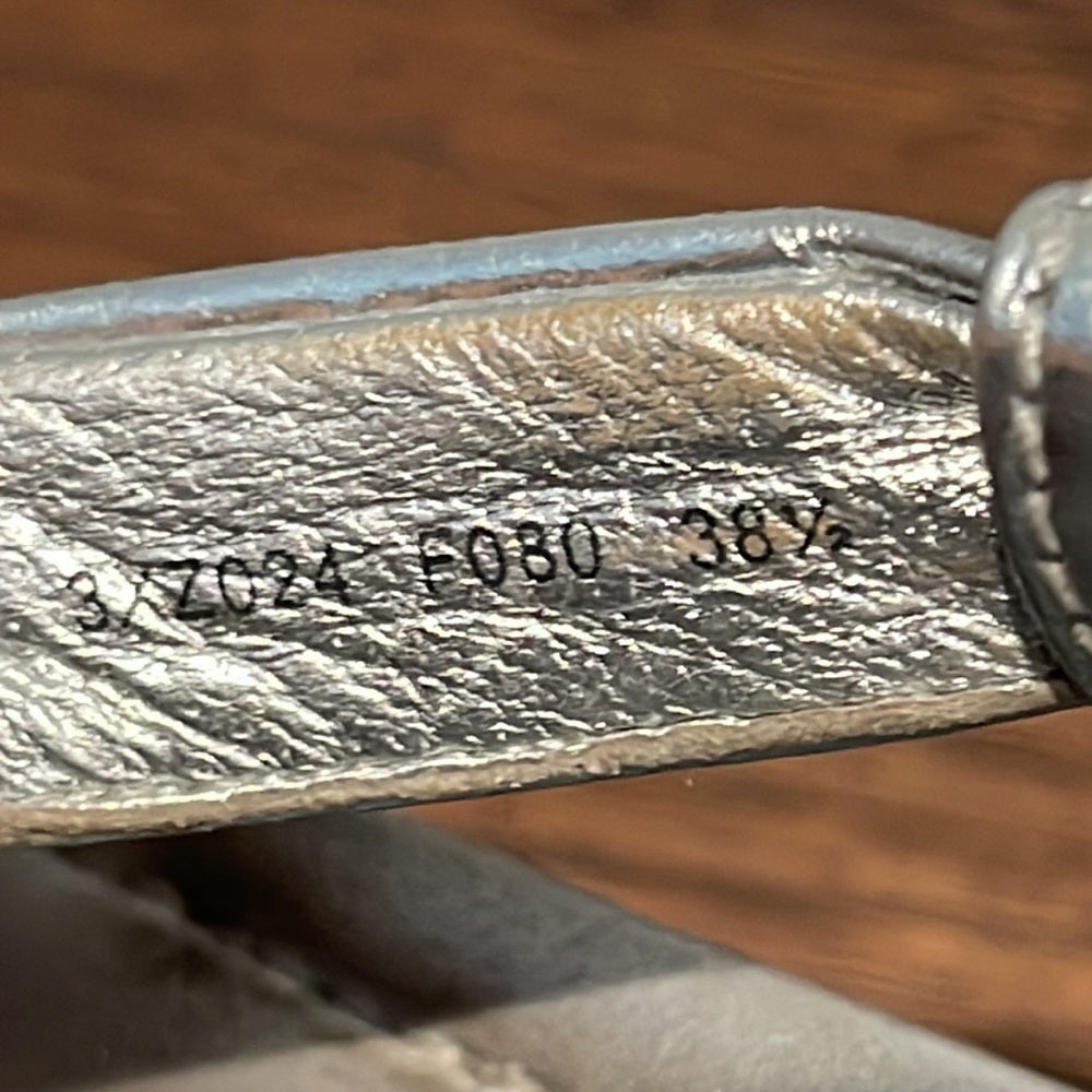 Prada Women’s Silver Platform Sandals Size 38.5/8.5