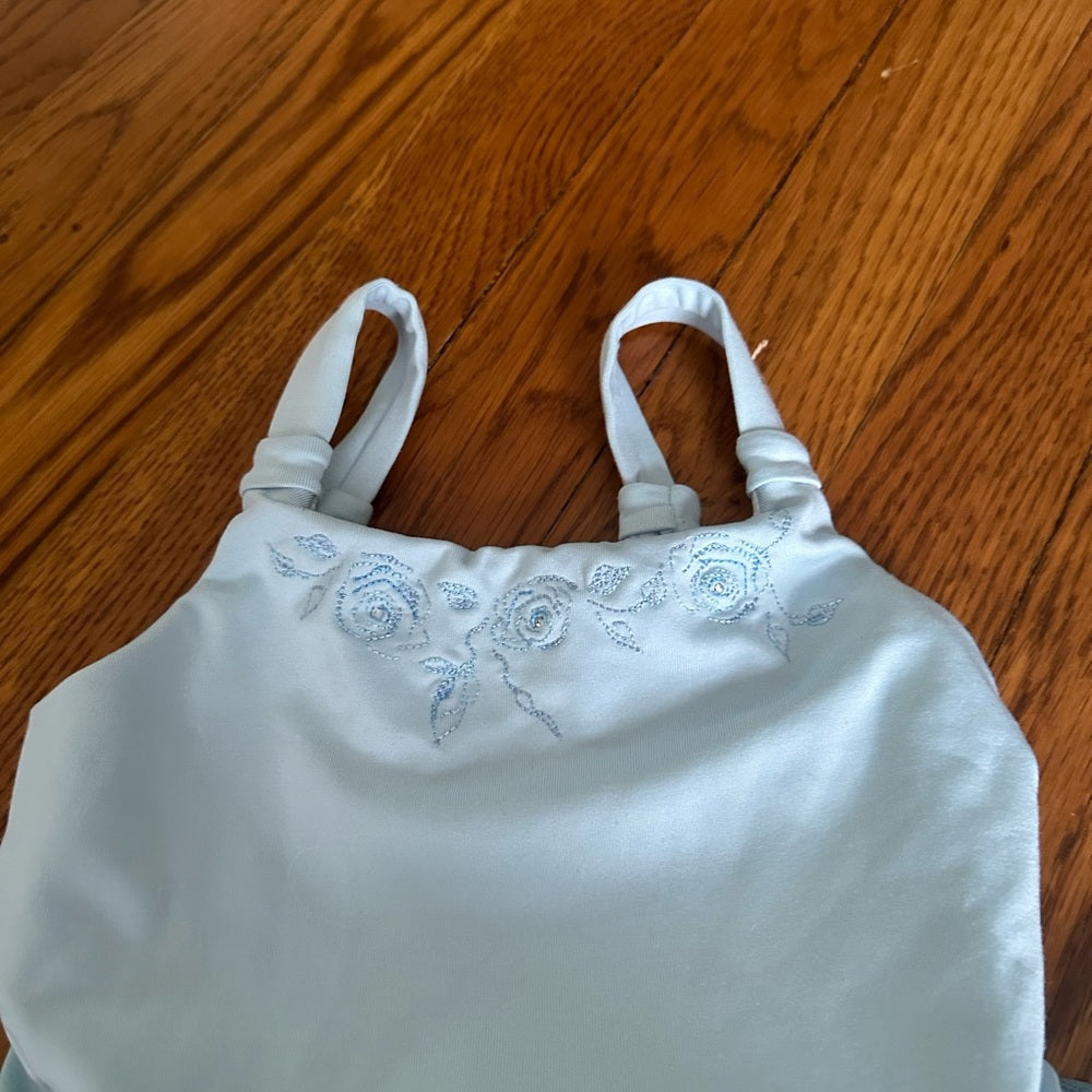 Bloch Girls Blue Leotard Dress Size 6x-7