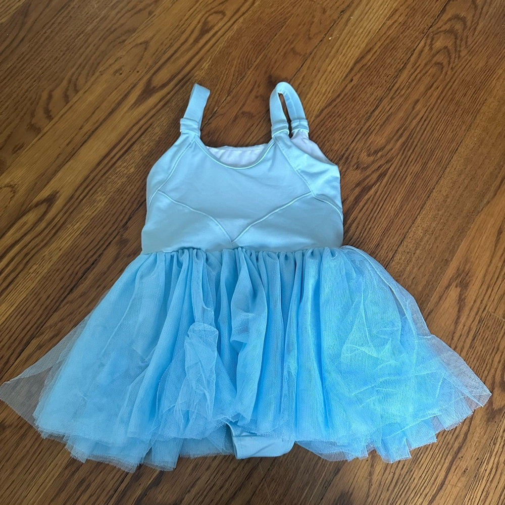 Bloch Girls Blue Leotard Dress Size 6x-7