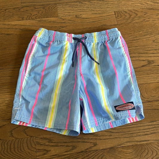 Vineyard Vines Boy’s Striped Swim Trunks - Size 7