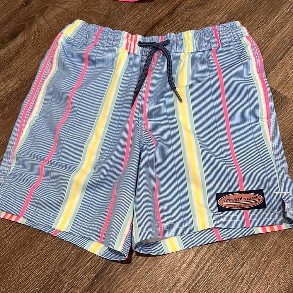 Vineyard Vines Bundle Boys Colorful Swin Trunks - Size 7