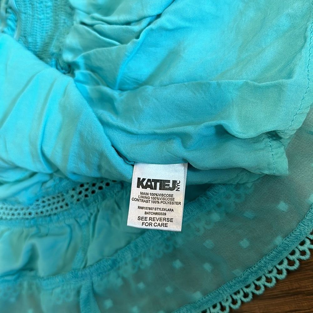 Katie J NYC Women’s Teal Layered Skirt - XS