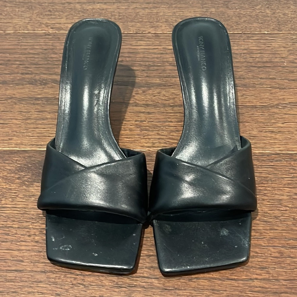 Tony Bianca Black Alexa Sandal Size 9.5