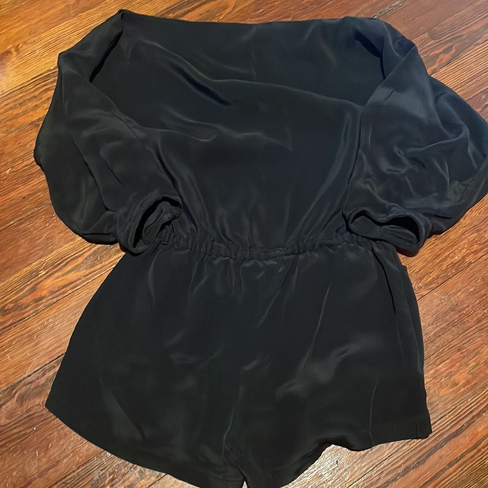 Alexis Women’s Silk Black Romper Size S