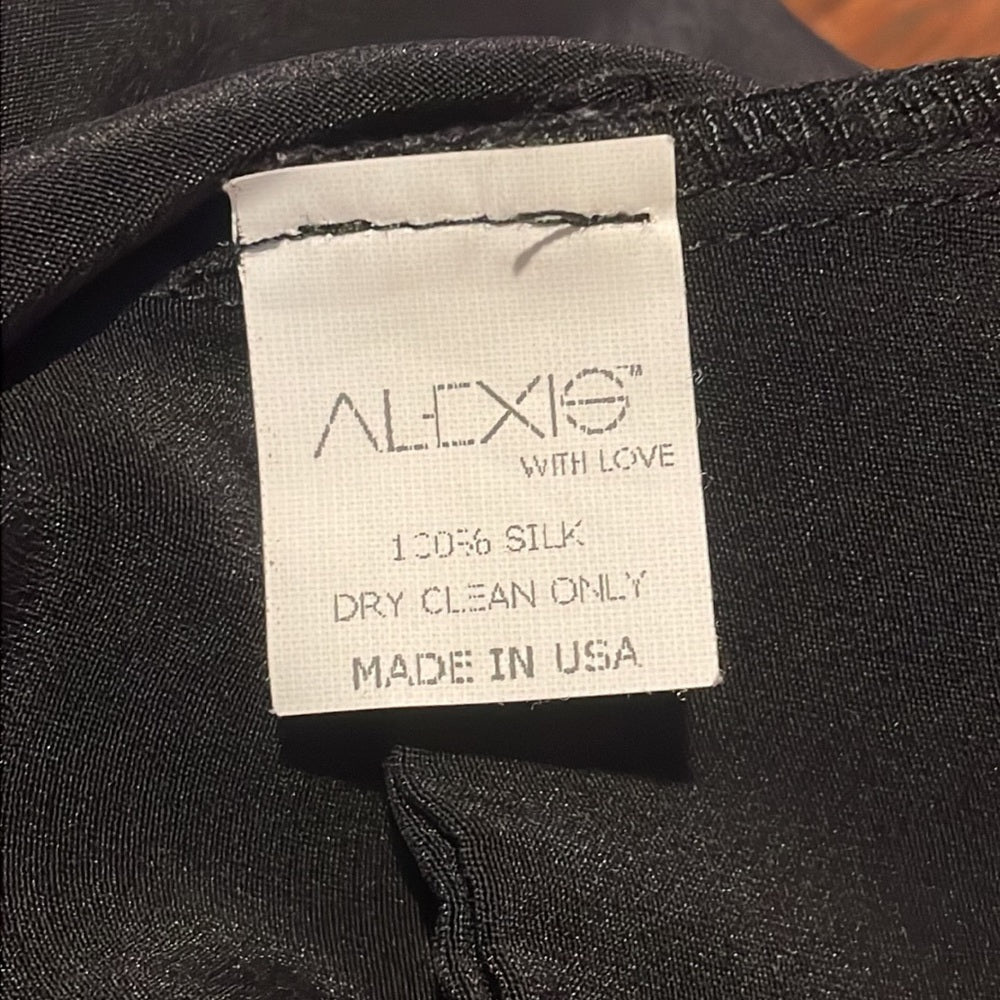 Alexis Women’s Silk Black Romper Size S