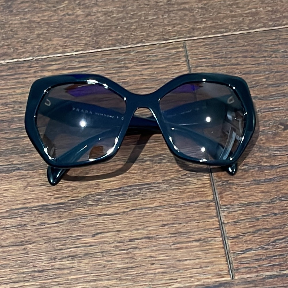 Prada Women’s Black Oversized Geometric Sunglasses, 56mm