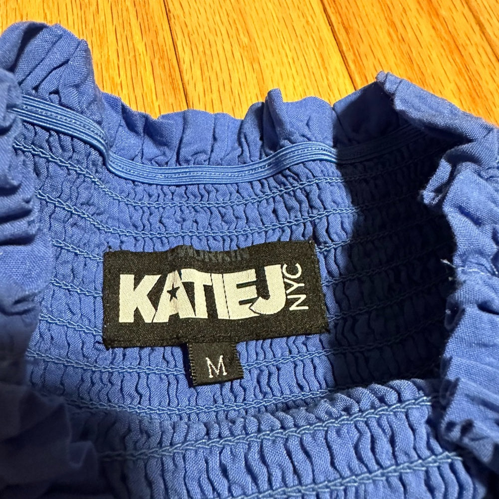 KatieJ NYC Blue Top and Skirt Set Kids Size Medium